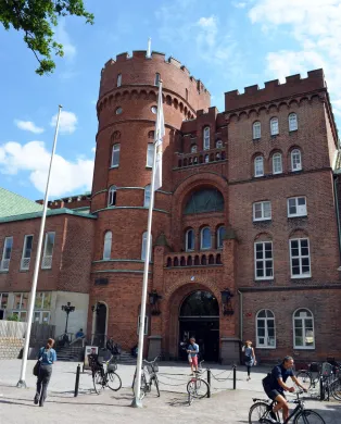 Exterior of the building AF-borgen. Photo.
